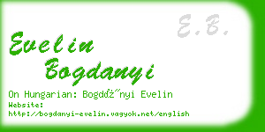 evelin bogdanyi business card